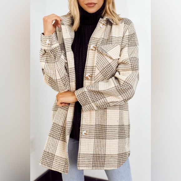 Plaid Shirt Jacket - Picture 3 of 5